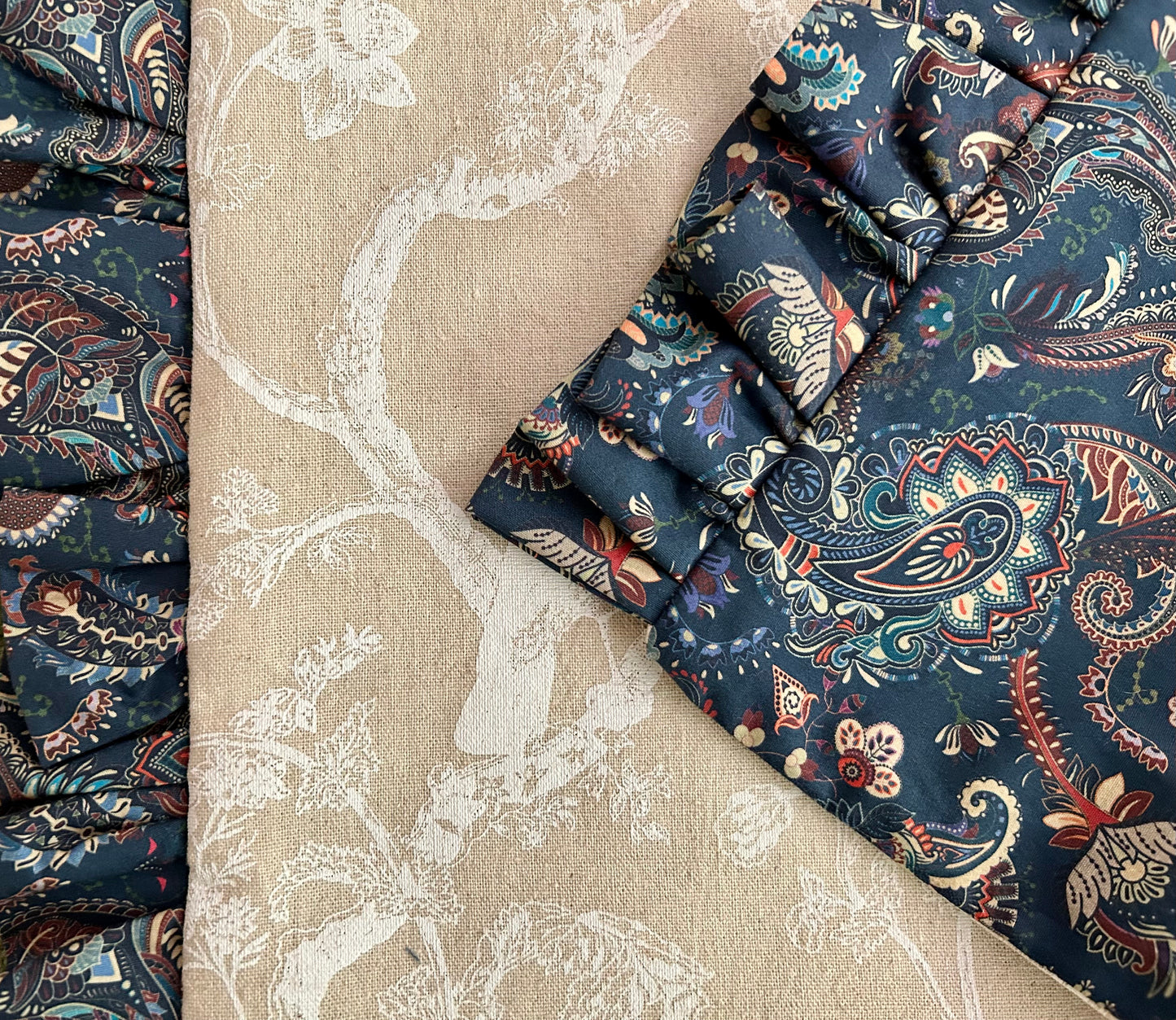 Birds and paisley placemats